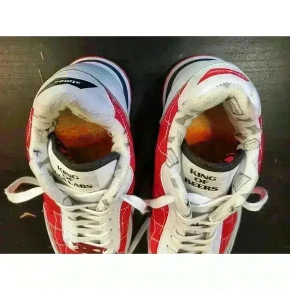 Colaboration Sneakers atmos Tokyo X Budweiser by Garrixon Mens Sz 6 King Beer - Picture 4 of 10